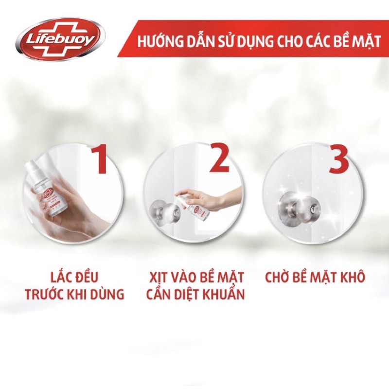 Lifebuoy chai xịt diệt khuẩn lifebuoy bảo vệ vượt trội 10 dạng xịt 50ml - ảnh sản phẩm 5