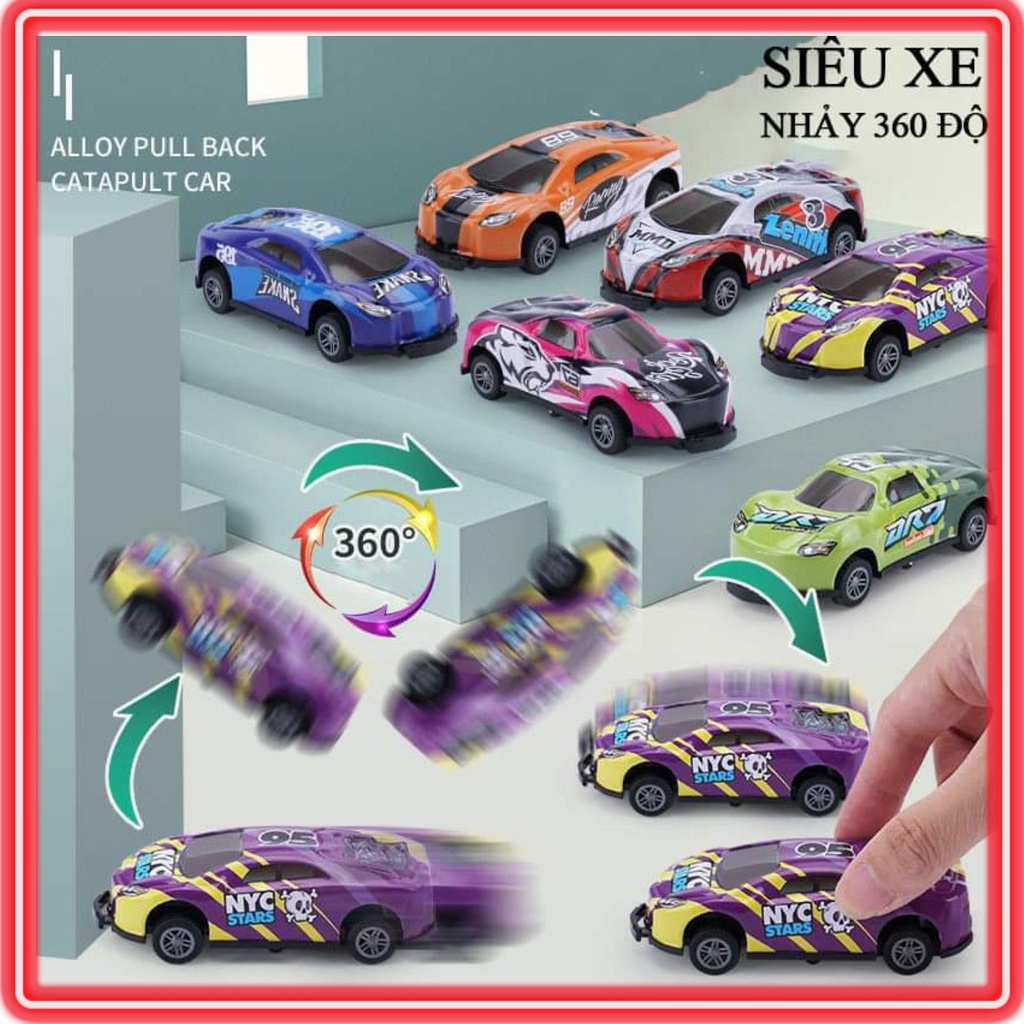 Siêu xe ô tô đồ chơi xoay,nhảy,bay 360 độ - Làm bằng hợp kim chắc chắc ,bền,đẹp - bay lên khi gặp vật cản