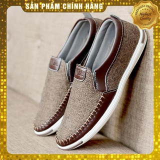 Giày lười nam giày mọi nam 3 màu ĐEN-NÂU-KEM