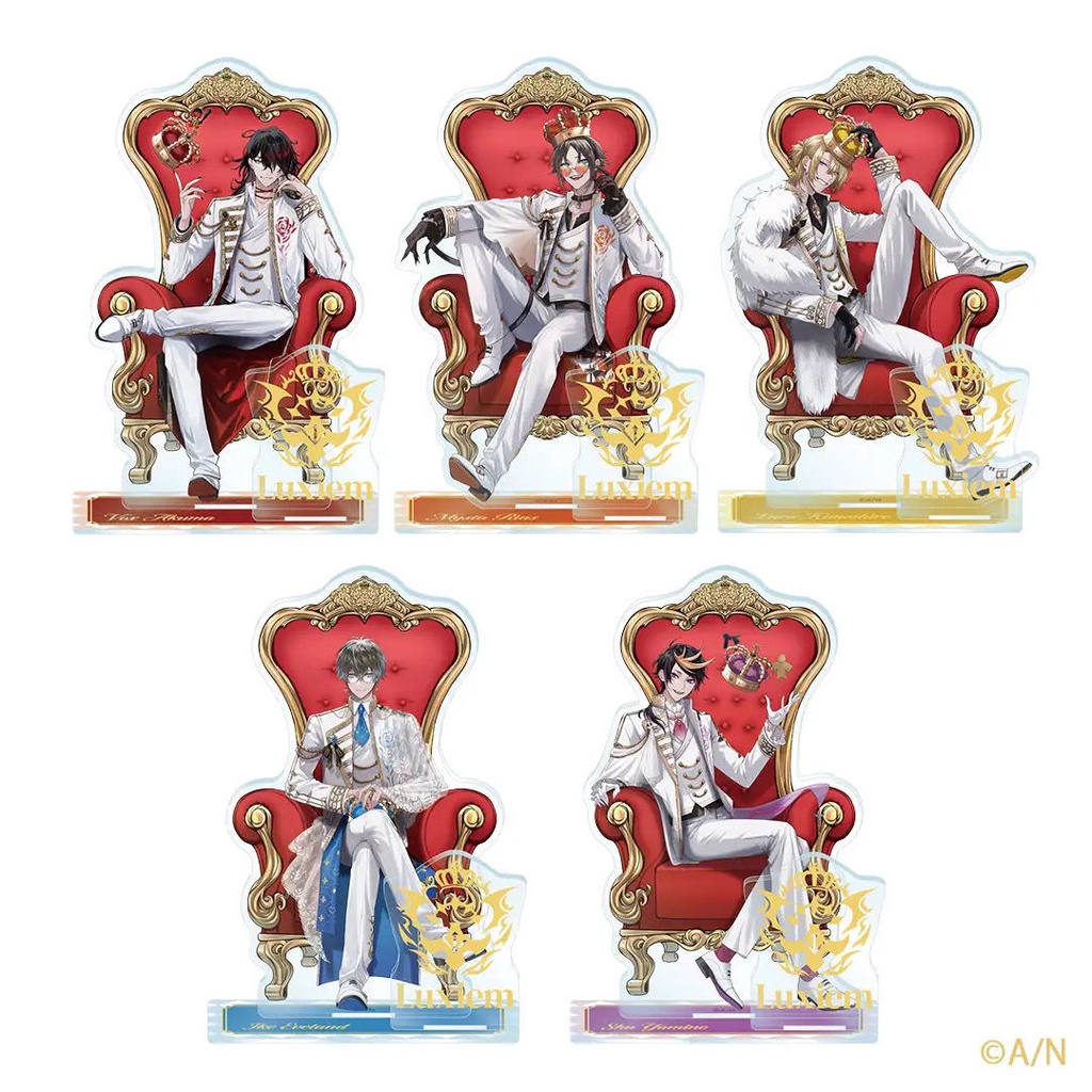 (QUÝ TỘC) Standee LUXIEM - HALF ANNIVERSARY tượng acrylic anime game mica chibi trưng bày