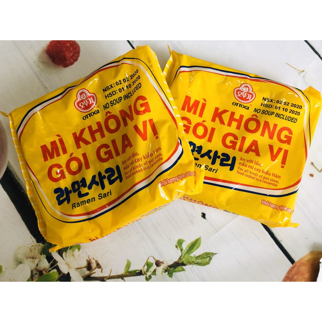 gói mì gói không gia vị ottogi 110g