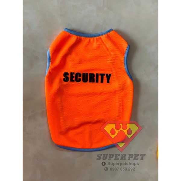 ÁO THÚ CƯNG IN CHỮ SECURITY ĐỦ MÀU SIÊU XINH GIÁ RẺ