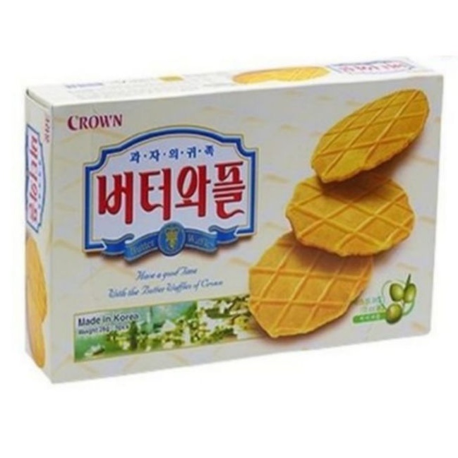 Bánh Crown Butter Waffles Hàn Quốc 237gr