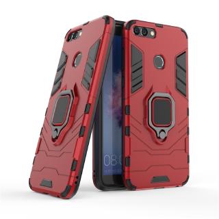 For huawei p smart honor 7c 7 7a 10 v10 hard pc + soft tpu armor rubber stand shockproof case