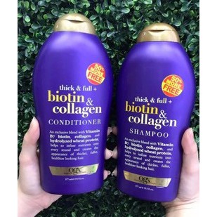 ( cặp dầu gội Biotin ) Dầu Gội Biotin Collagen Chống Rụng Tóc Và Mọc Tóc Nhanh, Hương Thơm Dịu, 577ml