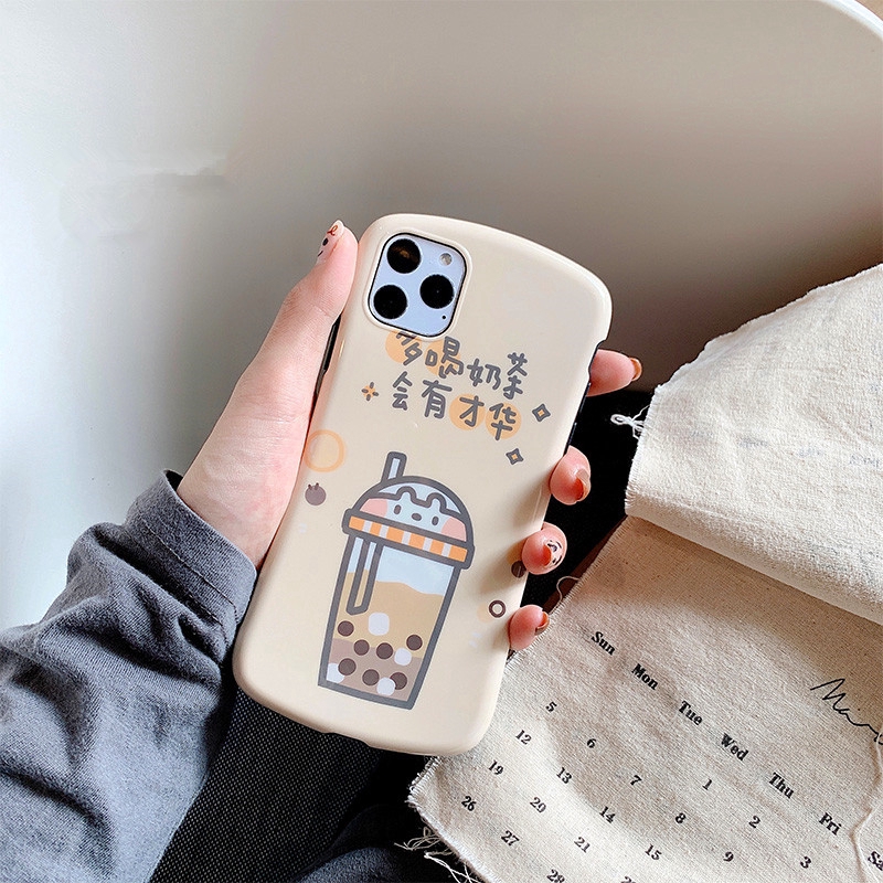 HS iPhone Case Drink More Milk Tea 11pro / Max Apple X / Xs / Xr Phone Case iPhone 7p / 8plus Arc Female HSds