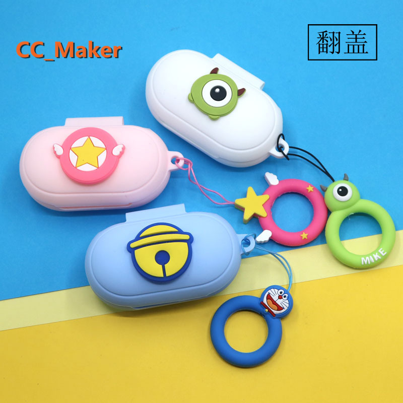 【In stock】Samsung Galaxy Buds Plus Case Cartoon Ring Lanyard New Samsung Buds Live Earphone Case Silicone soft shell Samsung Buds+ Cover | BigBuy360 - bigbuy360.vn