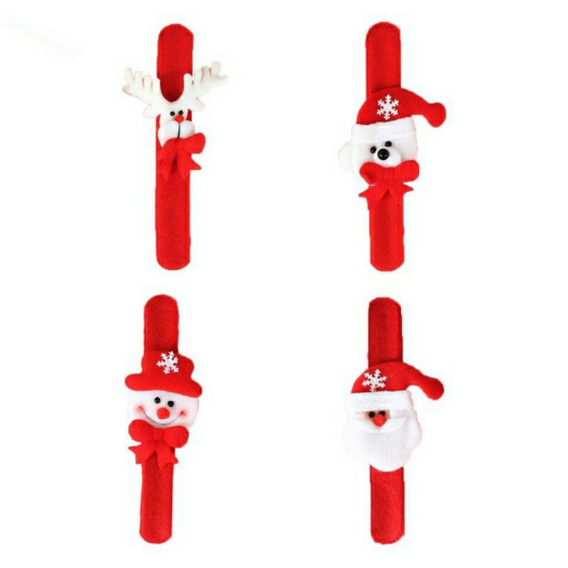 Vòng Tay Noel, Đồng Hồ Noel, Có Phát Sáng Vải Dạ, Đồ Chơi Quà Tặng Học Sinh Trong Mùa Giáng Sinh Noen Cho Bé