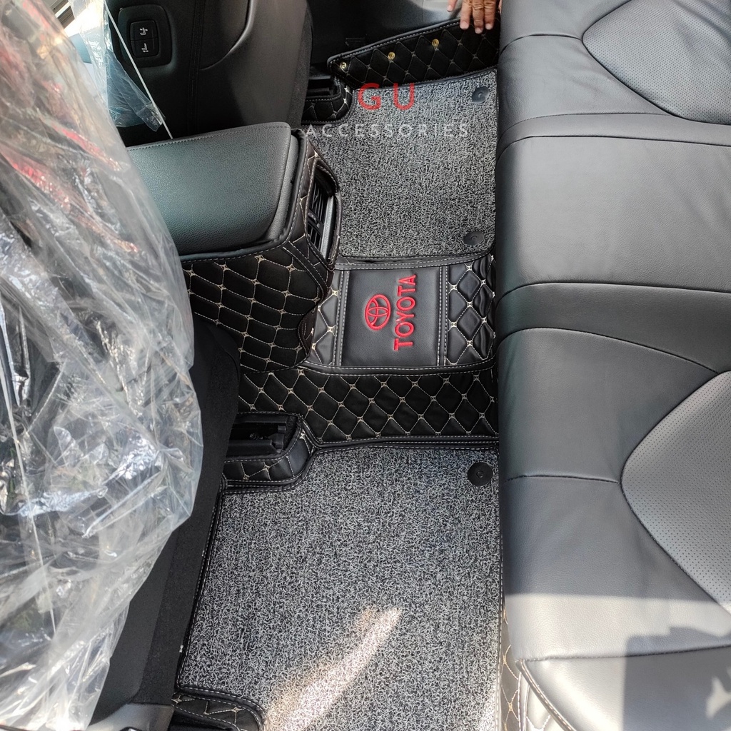 Thảm lót sàn ô tô TOYOTA Altis Camry Cross Hilux Vios Wigo Yaris chất liệu da cao cấp thiết kế sang trọng xe 5 CHỖ GU