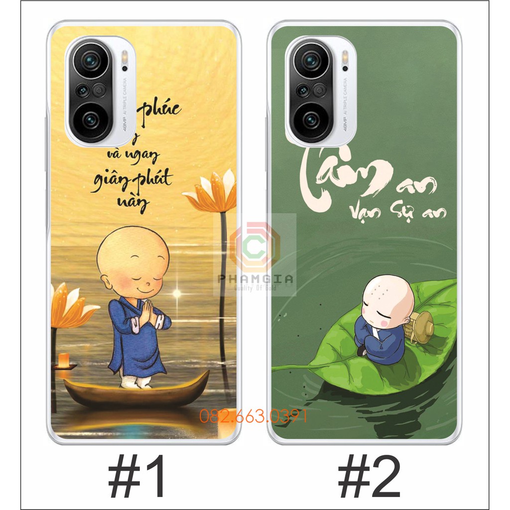 Ốp lưng Xiaomi Redmi K40 / K40 Pro 5G / Xiaomi 11i / Poco F3 dẻo trong in hình thư pháp