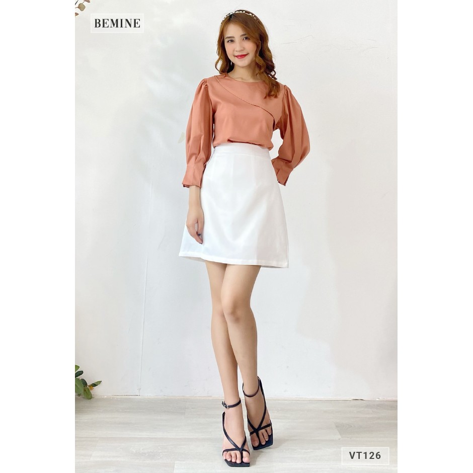 Chân váy chữ A form ngắn BEMINE VT126TRANG | BigBuy360 - bigbuy360.vn
