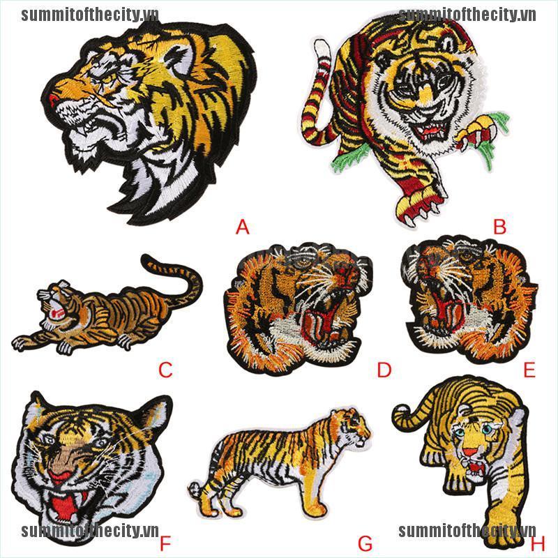 Sticker Ủi Thêu Hình Hổ Cá Tính