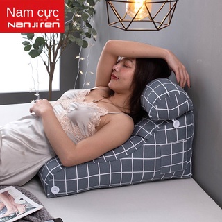 Bảo vệ thắt lưng giường tam giác tựa lưng đầu giường gói mềm đệm tatami đệm giường sofa gối tựa lưng lớn có thể tháo rời