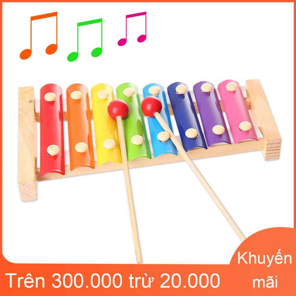 Đàn Xylophone 8 Gỗ 💖FREESHIP💖 Đàn Gỗ 8 Thanh Đàn Đàn Piano Gỗ Âm Nhạc Cho Bé SP13