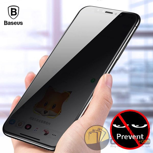 Kính cường lực Baseus cho iPhone 11/ 11 Pro/ 11 Pro Max Chống nhìn trộm, Full màn hình ( Chính hãng )