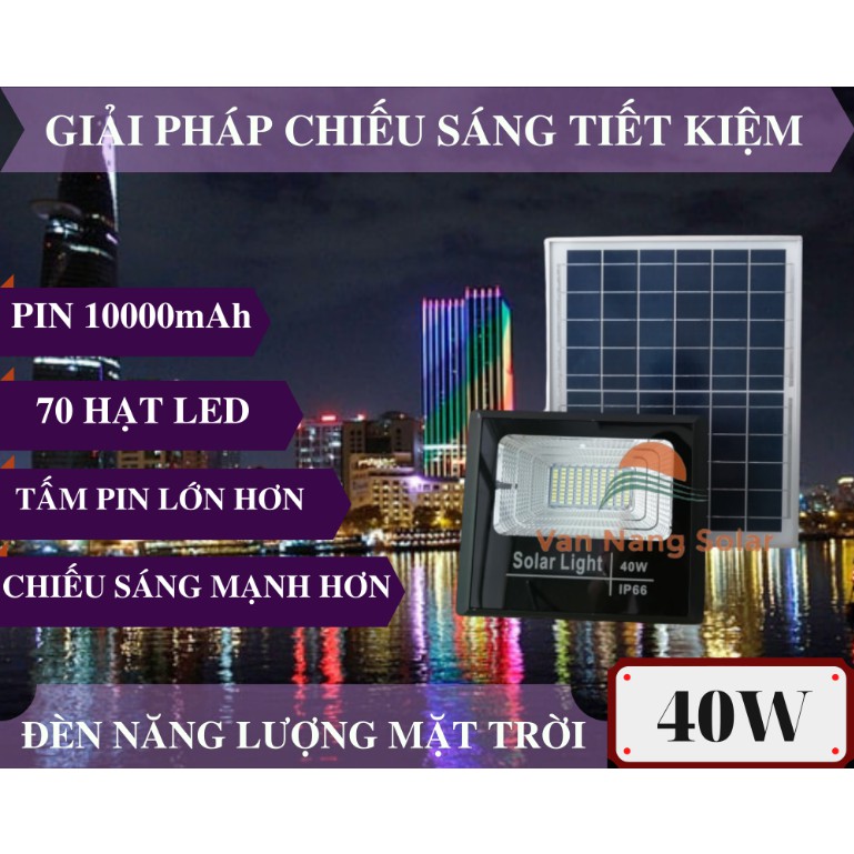 Đèn năng lượng mặt trời 40w