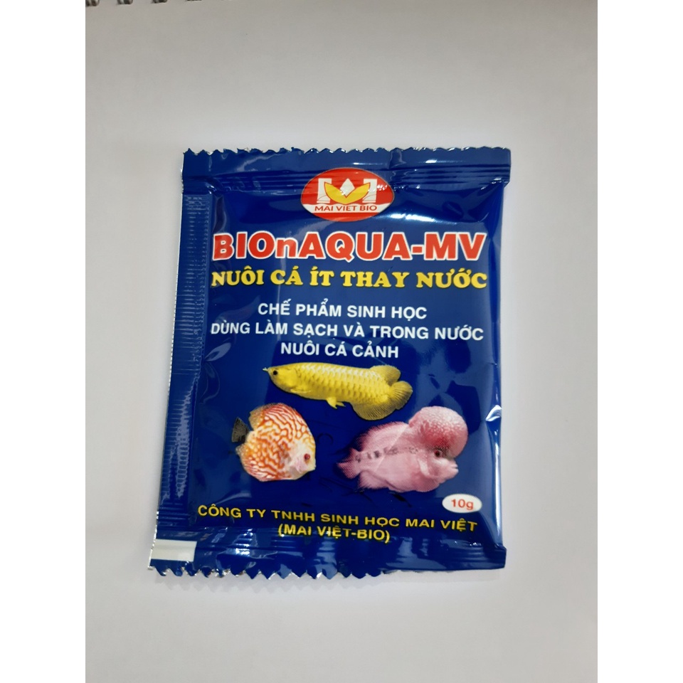 Men Vi Sinh MAI VIỆT (10GR) -Chế Phẩm Vi Sinh Làm Trong Nước - Khử Mùi Tanh Hôi - Cho Hồ Cá Cảnh
