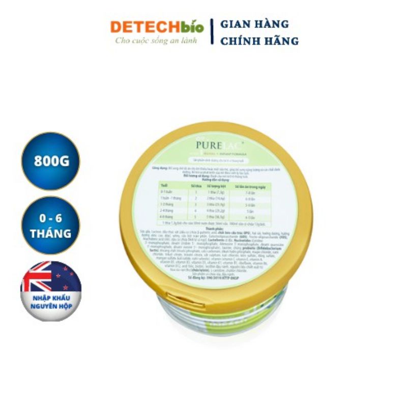 Sữa bột Purelac số 1 _900G