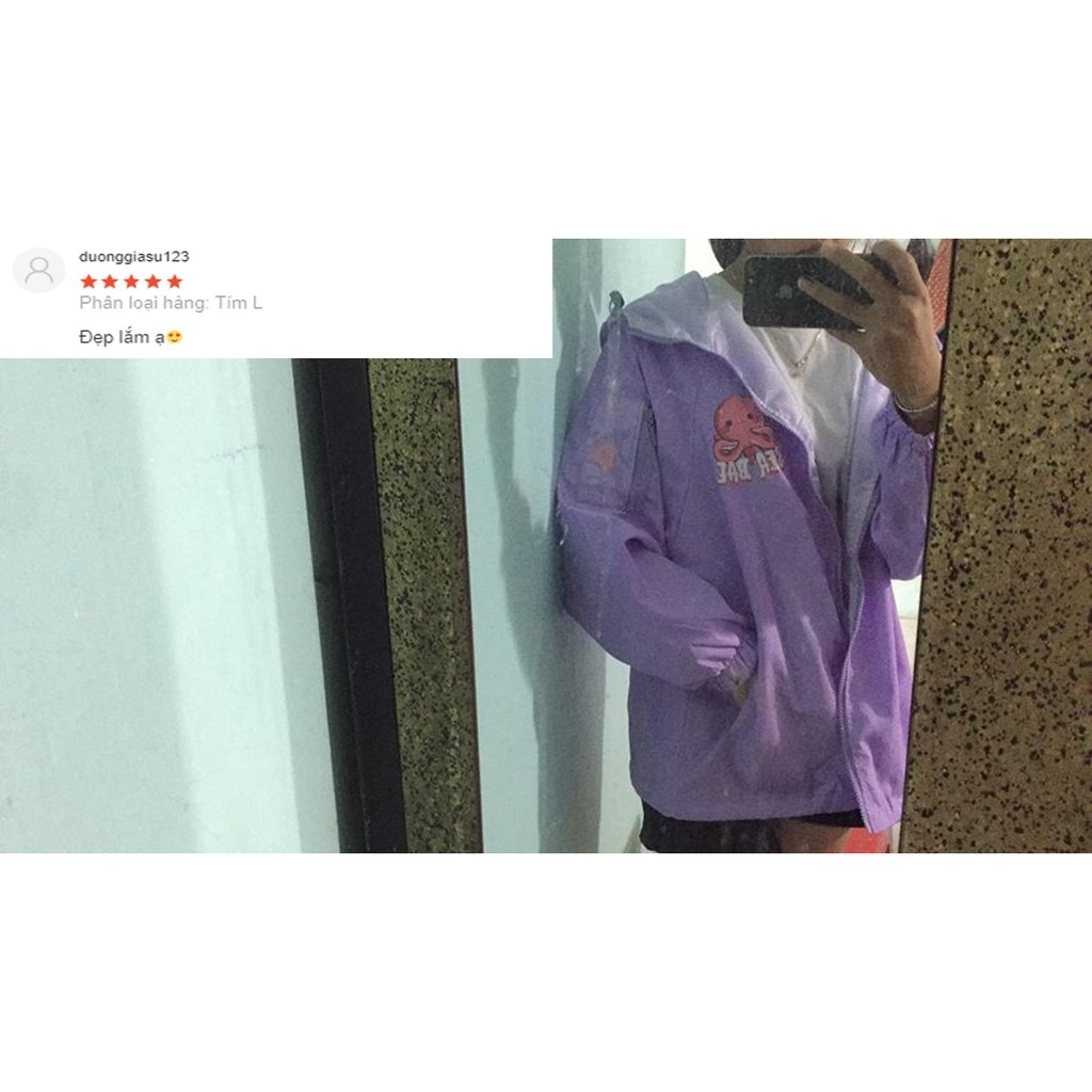 [Có Feedback] Áo Khoác Dù Bạch Tuột Phong Cách Unisex Cho Nam Nữ Form Rộng Dài Tay Vải Dù Hai Lớp Uni Official Store | BigBuy360 - bigbuy360.vn