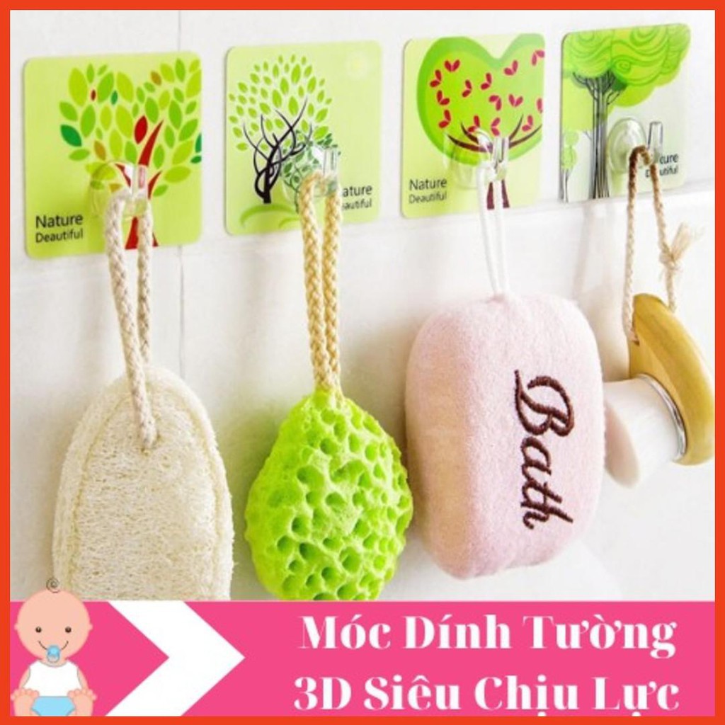 [RẺ VÔ ĐỊCH ❤️ ]Móc Dính Chịu Lực 3D - Dán Tường Siêu Dính In Hình 3D Đẹp - Móc Dính Hình Hoạ Tiết Đẹp.