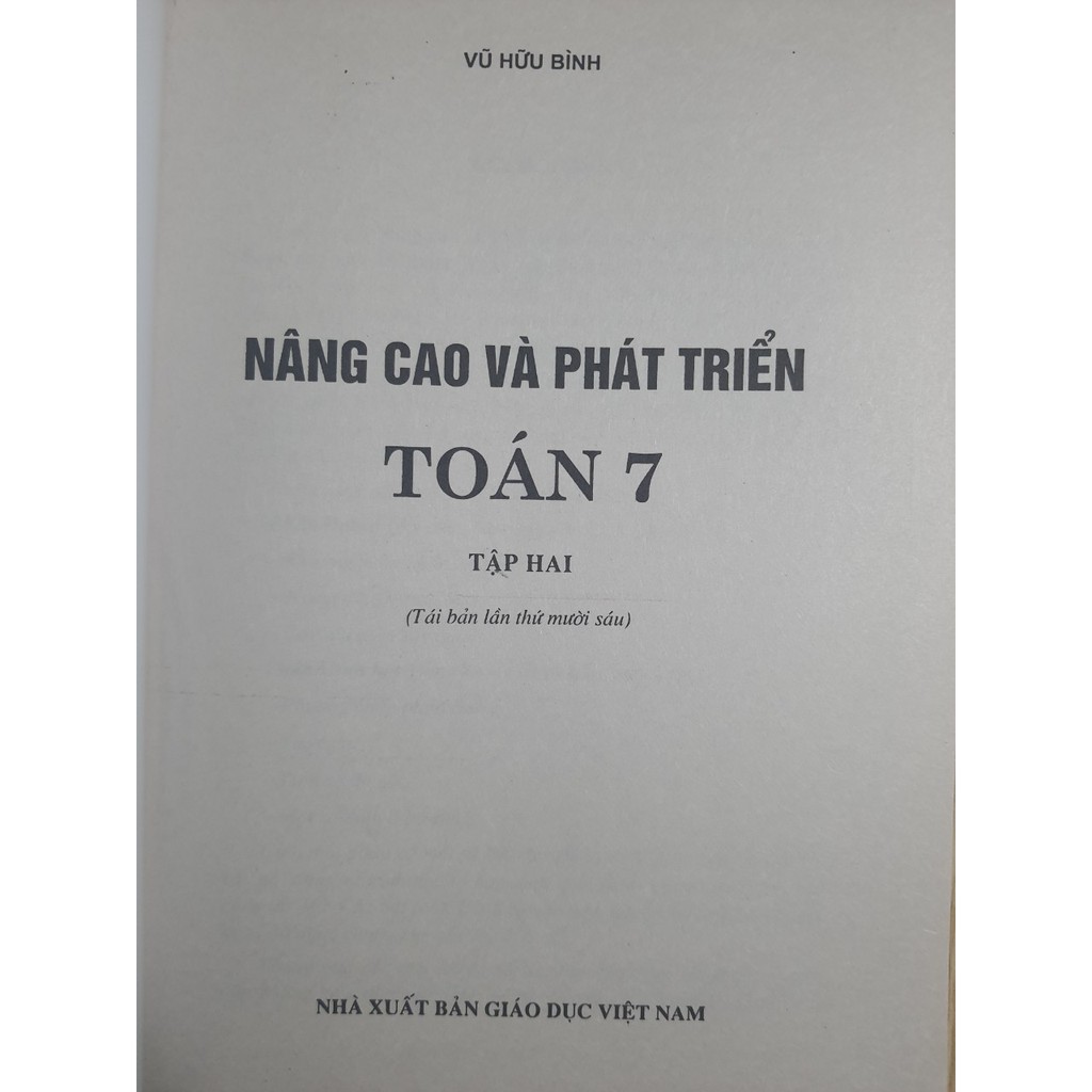 Sách - Nâng cao và phát triển Toán 7 Tập 2