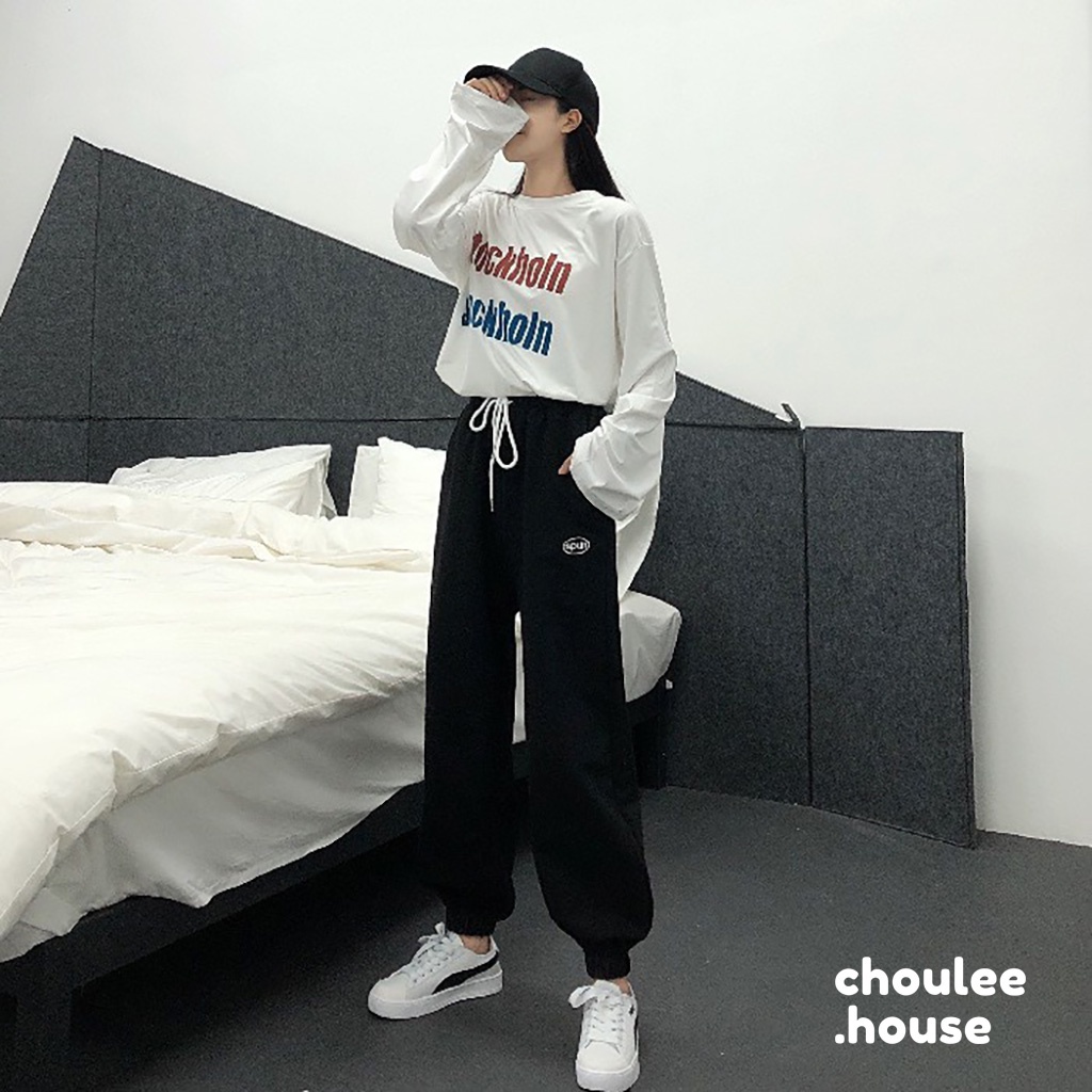 Quần JOGGER SPUN Ống Túm Ulzzang Unisex - Kiểu quần ống rộng - Choulee House