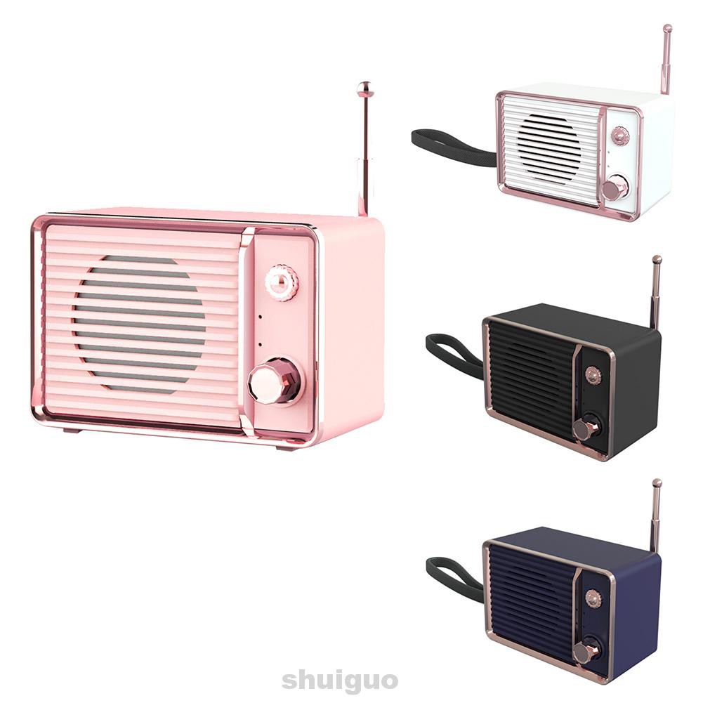 Loa Bluetooth Không Dây Mini Có Thể Sạc Lại Dw01 Phong Cách Retro