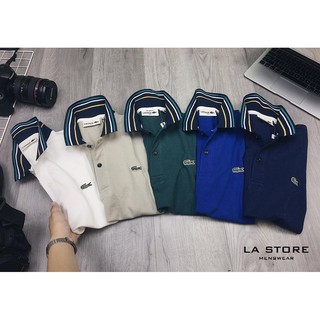 Áo thun cá sấu lacoste viền cổ