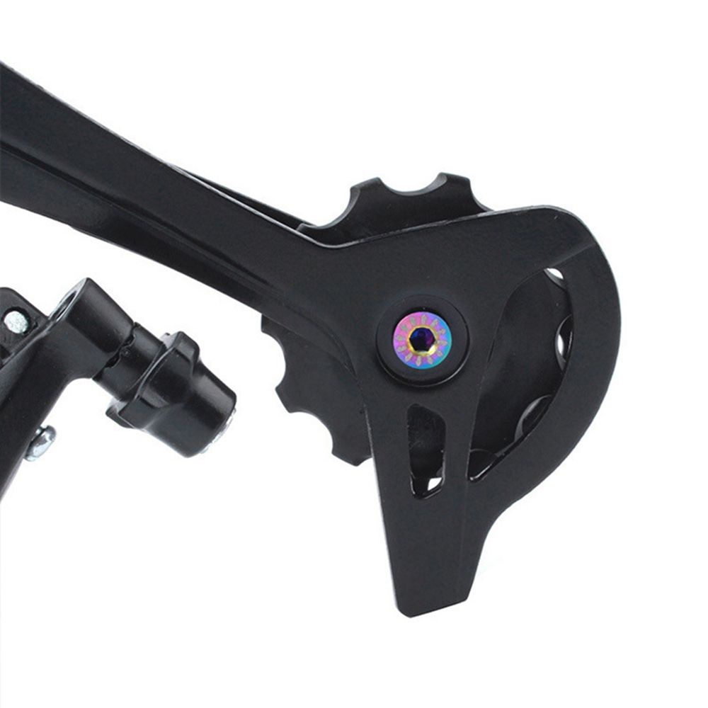 Bộ 1 / 2 cái ốc vít M5 16x7.7x5mm bằng hợp kim titan 4 màu chuyên dụng cho bánh xe đạp leo núi