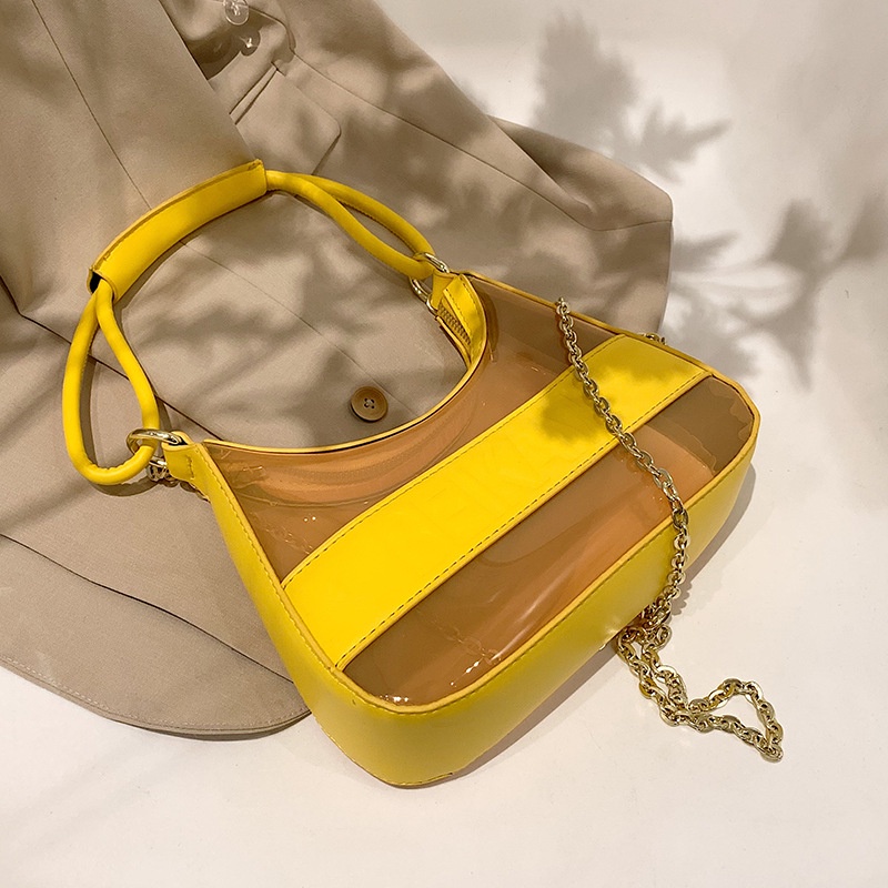 Túi Trong Suốt Phổ Biến Năm nay. Túi Đeo Một Bên Vai Thời Trang Mùa Hè 2022 Đa Năng Phong Cách Nước Ngoài Thời Trang Dành Cho Nữ