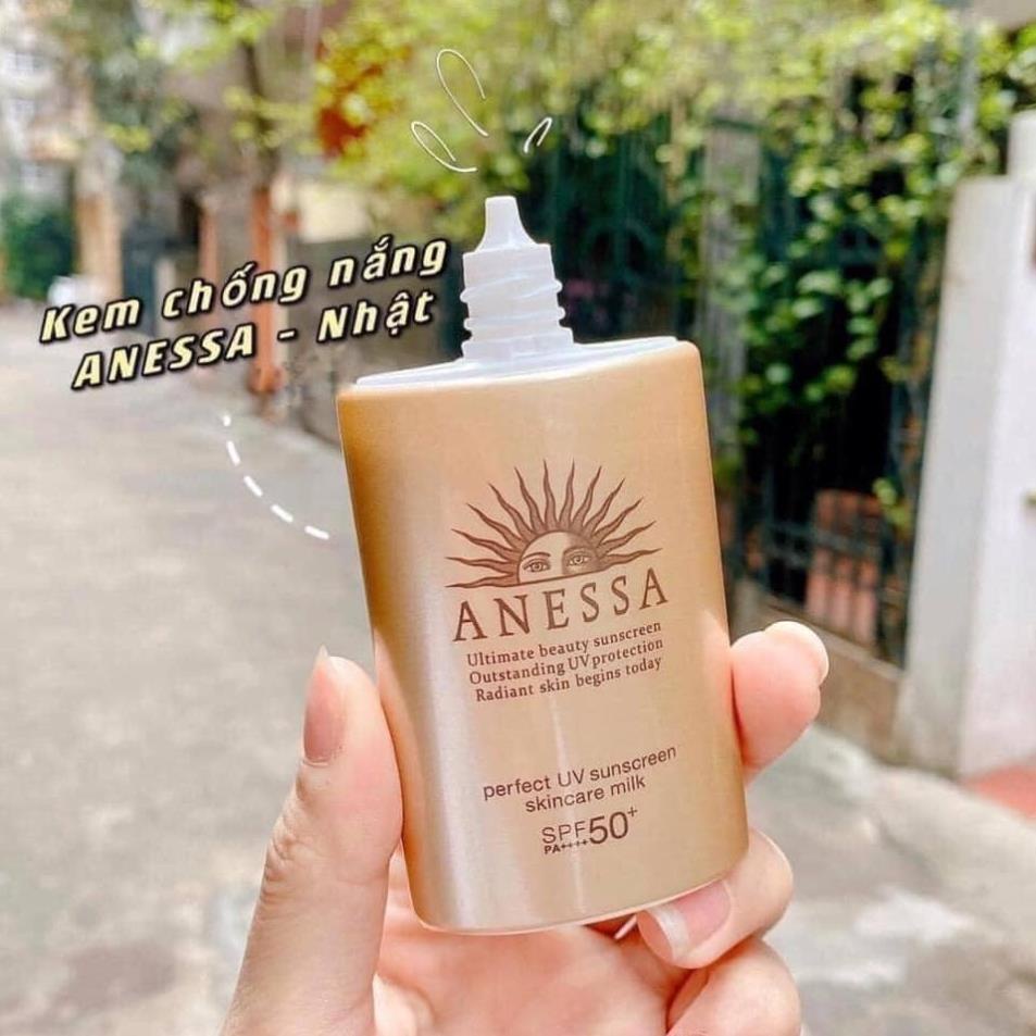 Kem Chống Nắng Anessa Perfect Uv Sunscreen Skincare Milk Spf 50+ Pa++ 90 ML - Kem Chống Nắng Cho Da Dầu Da Mụn | BigBuy360 - bigbuy360.vn