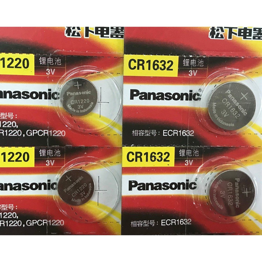 Pin cúc Panasonic CR1632 / CR1620 / CR1220 / CR2023 / CR2025 / CR2016 Panasonic Lithium  3V