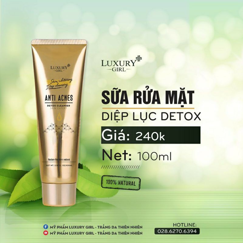 Sữa rửa mặt Luxury Girl