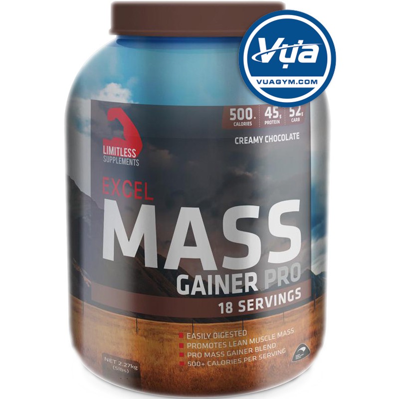 Sữa tăng cân Limitless Excel Mass Gainer Pro (5 Lbs)