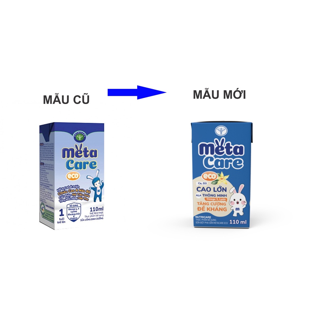 Thùng sữa nước pha sẵn Nutricare Metacare ECO