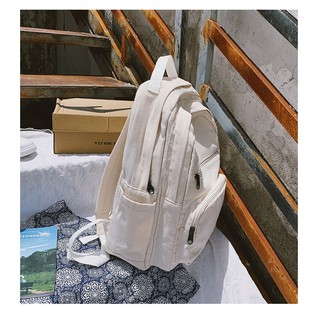 (Order) Balo Ulzzang Vải Canvas Trơn