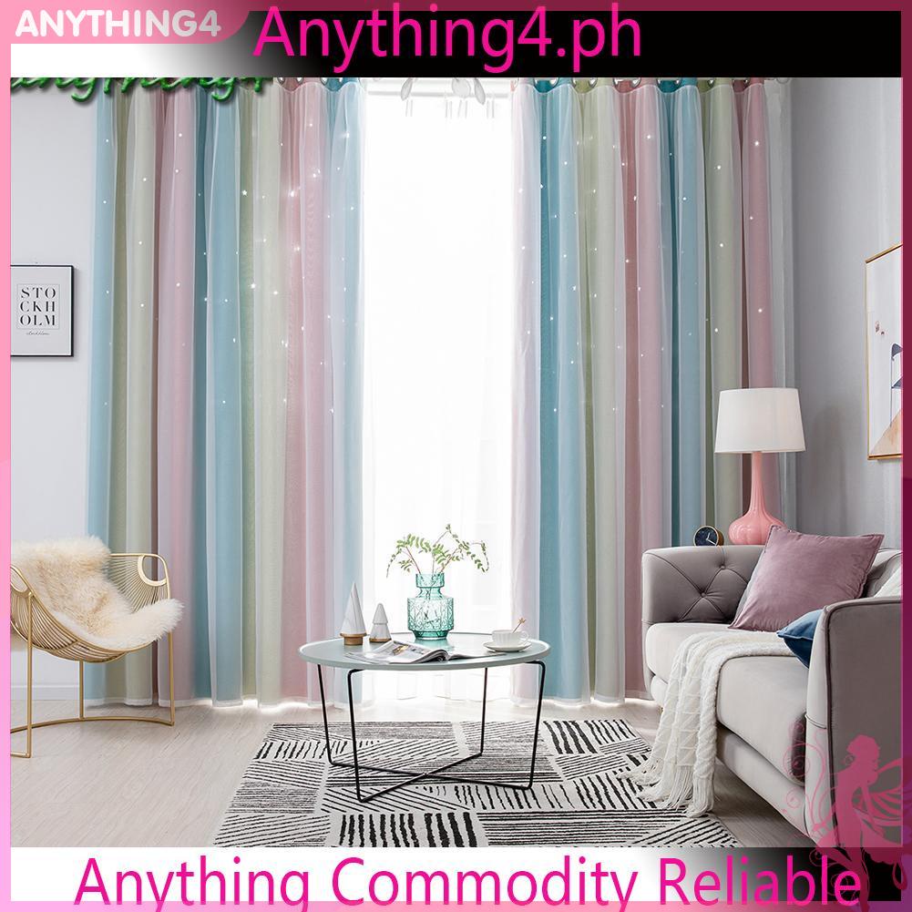 Rèm cửa màu gradient dùng trang trí phòng ngủ
