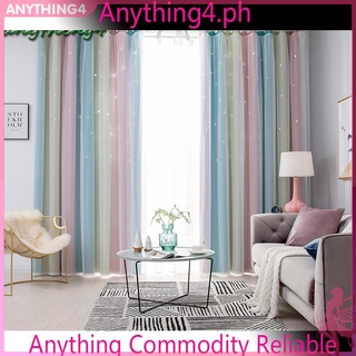 Rèm cửa màu gradient dùng trang trí phòng ngủ