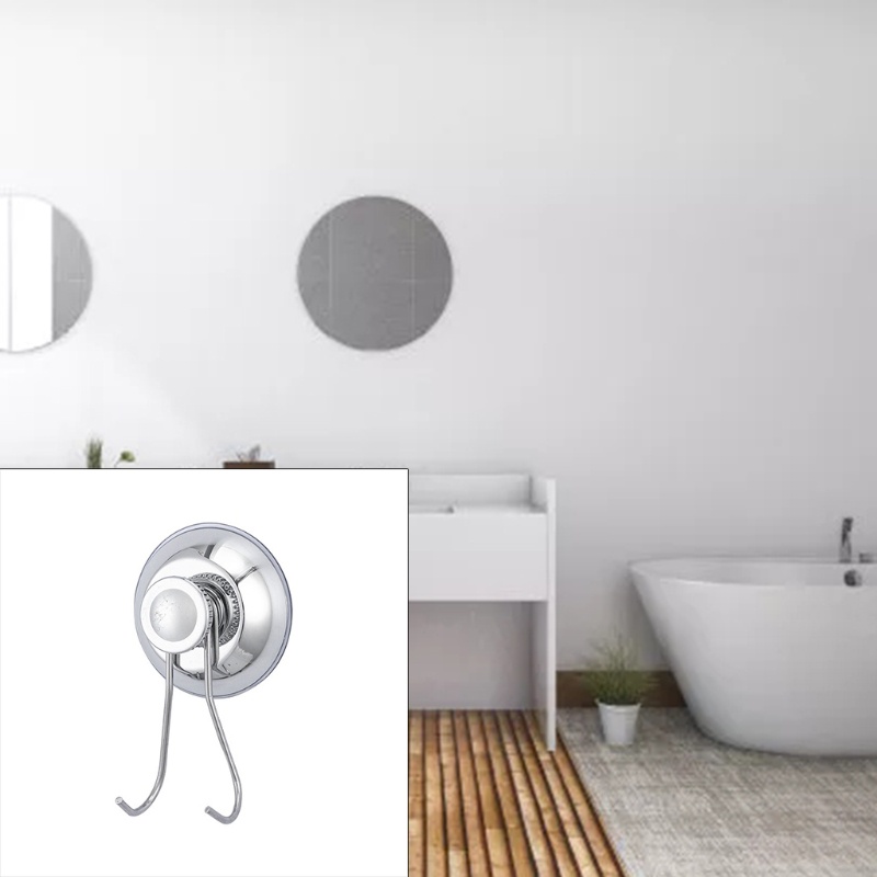 Móc Treo Vòi Hoa Sen Hai Đầu Hút Chân Không Dày Dặn Tái Sử Dụng Được