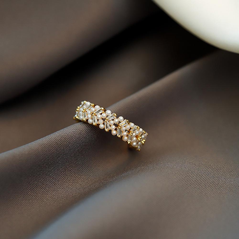 Nhẫn Nữ Bằng Đồng Sang Trọng Phong Cách Hàn Quốc