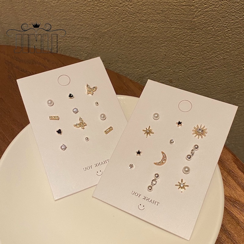 Set 6 đôi khuyên tai nhiều kiểu