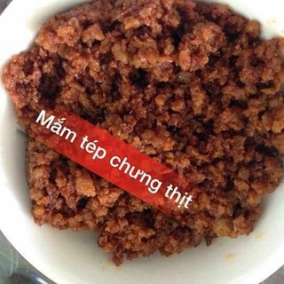Mắm tép chưng thịt- Nhà làm