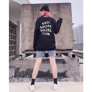 Áo Sweater Cổ Tròn Dài Tay Nữ Nam Unisex Chất Vải Nỉ Poly Anti SoCial WAW007