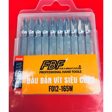 10 đầu bắn vít FBF mạ crom cao cấp
