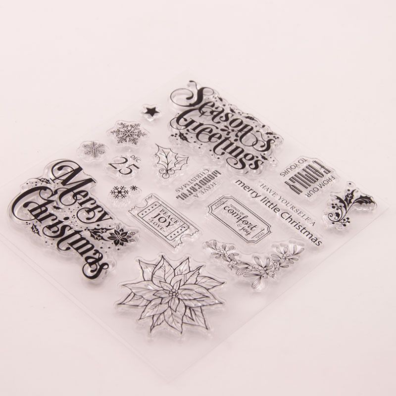 Con Dấu Silicon Trong Suốt Hình Hoa Tuyết Dùng Trang Trí Scrapbook