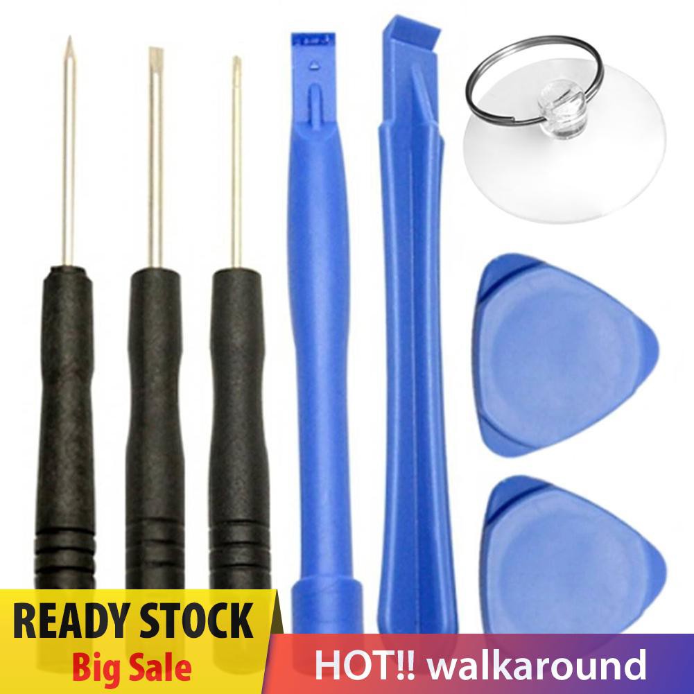 Walk 8 in 1 Cell Phones Opening Pry Repair Tool Suction Cup Screwdrivers Kits