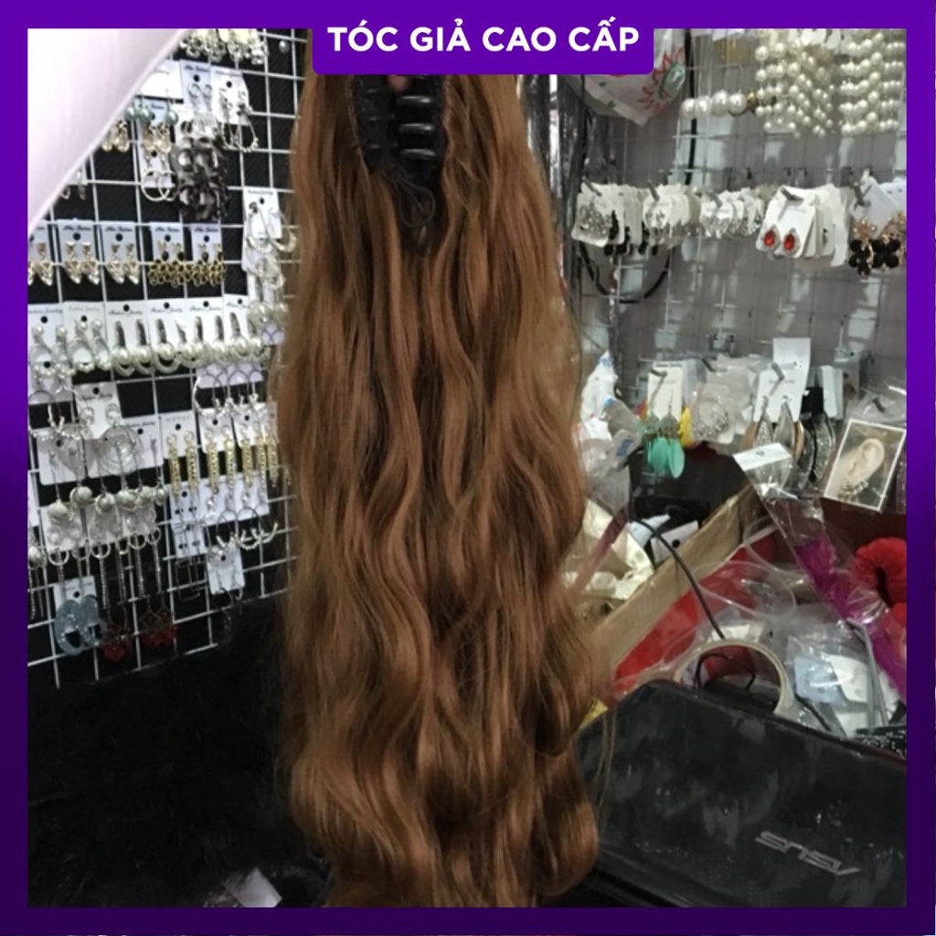Tóc ngoặm xù vàng chanh hình thật