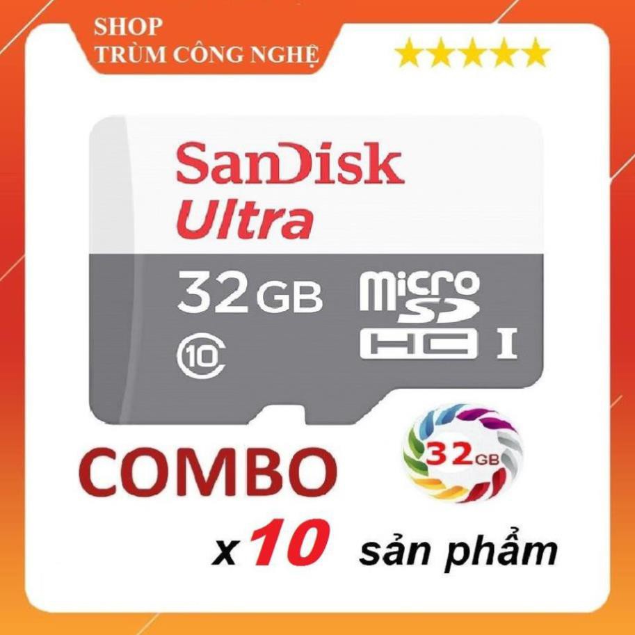 (giá khai trương) [ Sỉ Combo] Thẻ nhớ Sandisk Utral 32gb Class10 80mb/s - Tốc độ cao | BigBuy360 - bigbuy360.vn