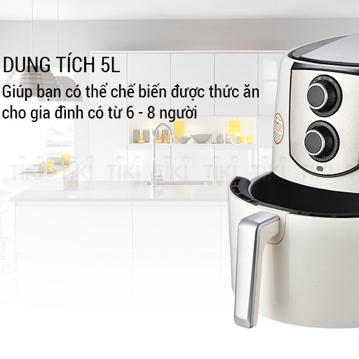 Nồi chiên không dầu cơ Perfect 1400W dung tích 5L giảm chất béo trong đồ ăn bảo vệ sức khỏe - HAPOS