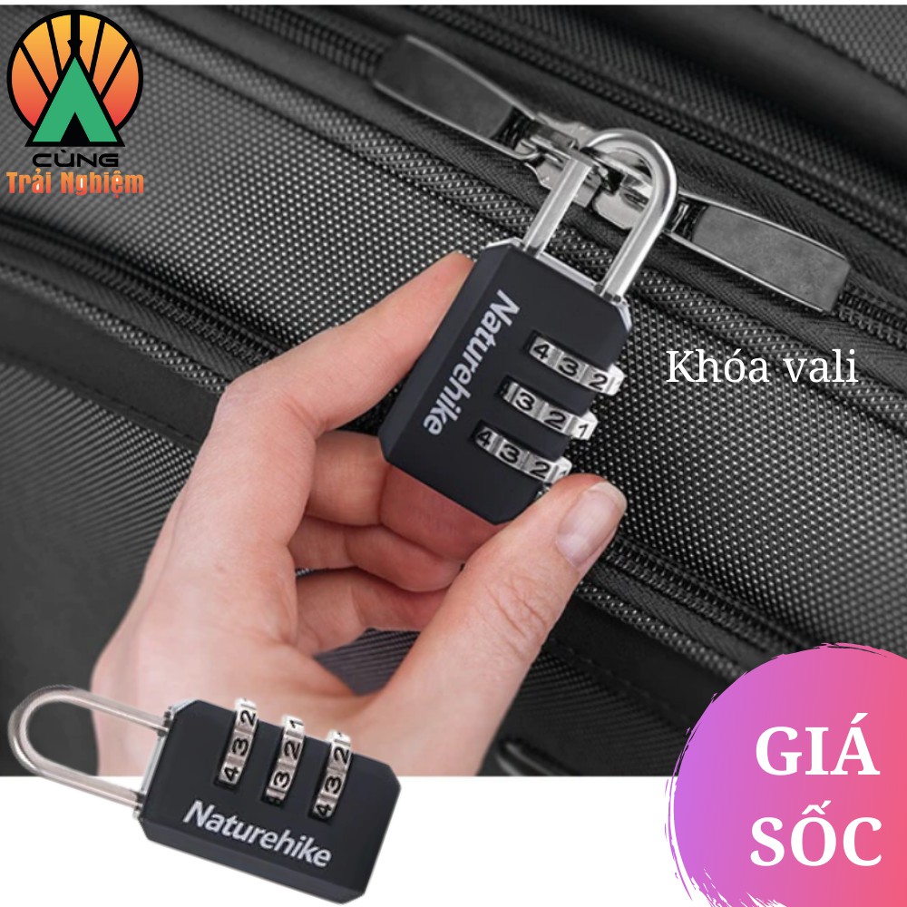 [CHÍNH HÃNG] Khóa Mật Mã 3 Số Mini Naturehike Chống Trộm An Toàn Cho Tủ Quần Áo, Vali Hành Lí NH20SJ002